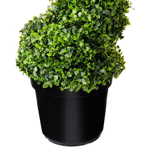 (2 Pack) 3 Ft. Spiral Boxwood Topiary