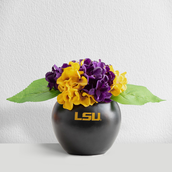 LSU Hydrangea Plant, LSU Faux Hydrangea Plant, LSU Gifts for Men