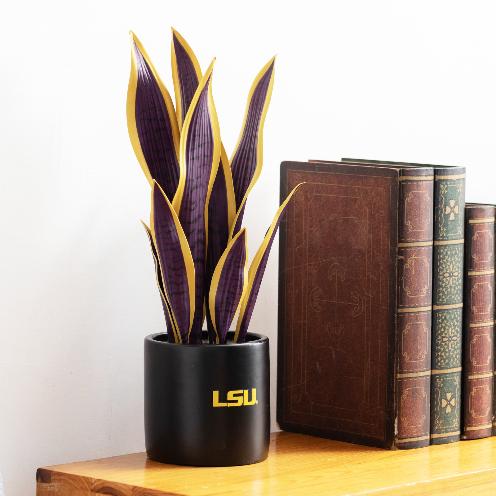 LSU Artificial Snake Plant- Best Gift for The Louisiana University Fan